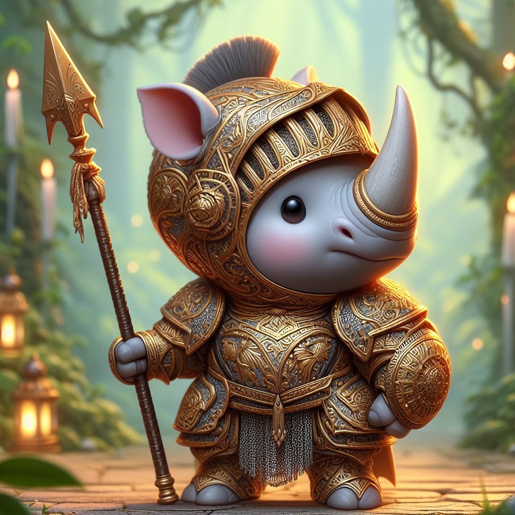 The Forest Series: Rhina the golden lance Paladin