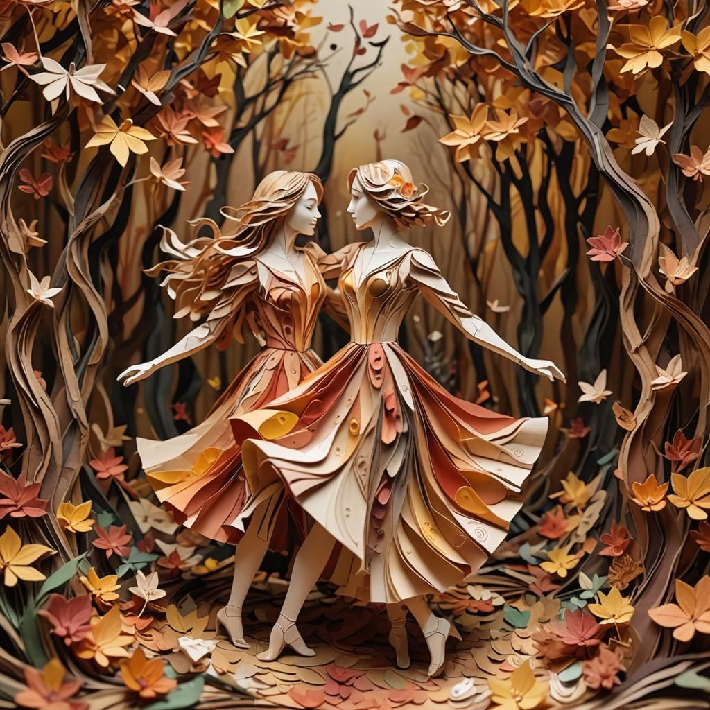 Fall Paper Collage Art