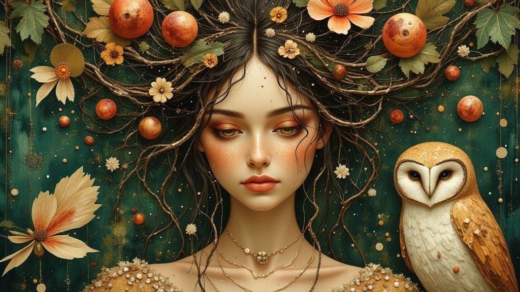 Forest Queen's Whimsical Court 👑🌿  by @Anthi