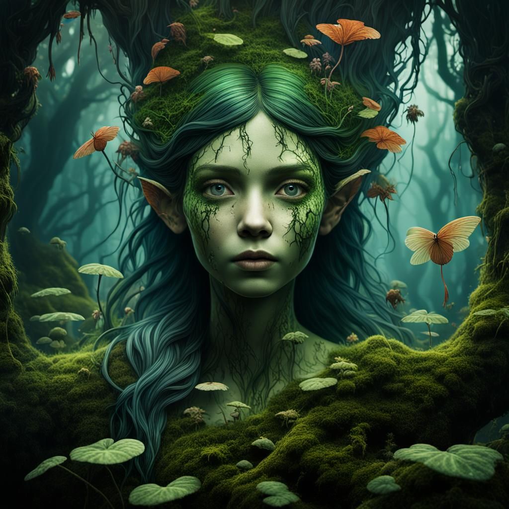 Forest fairy woman - AI Generated Artwork - NightCafe Creator