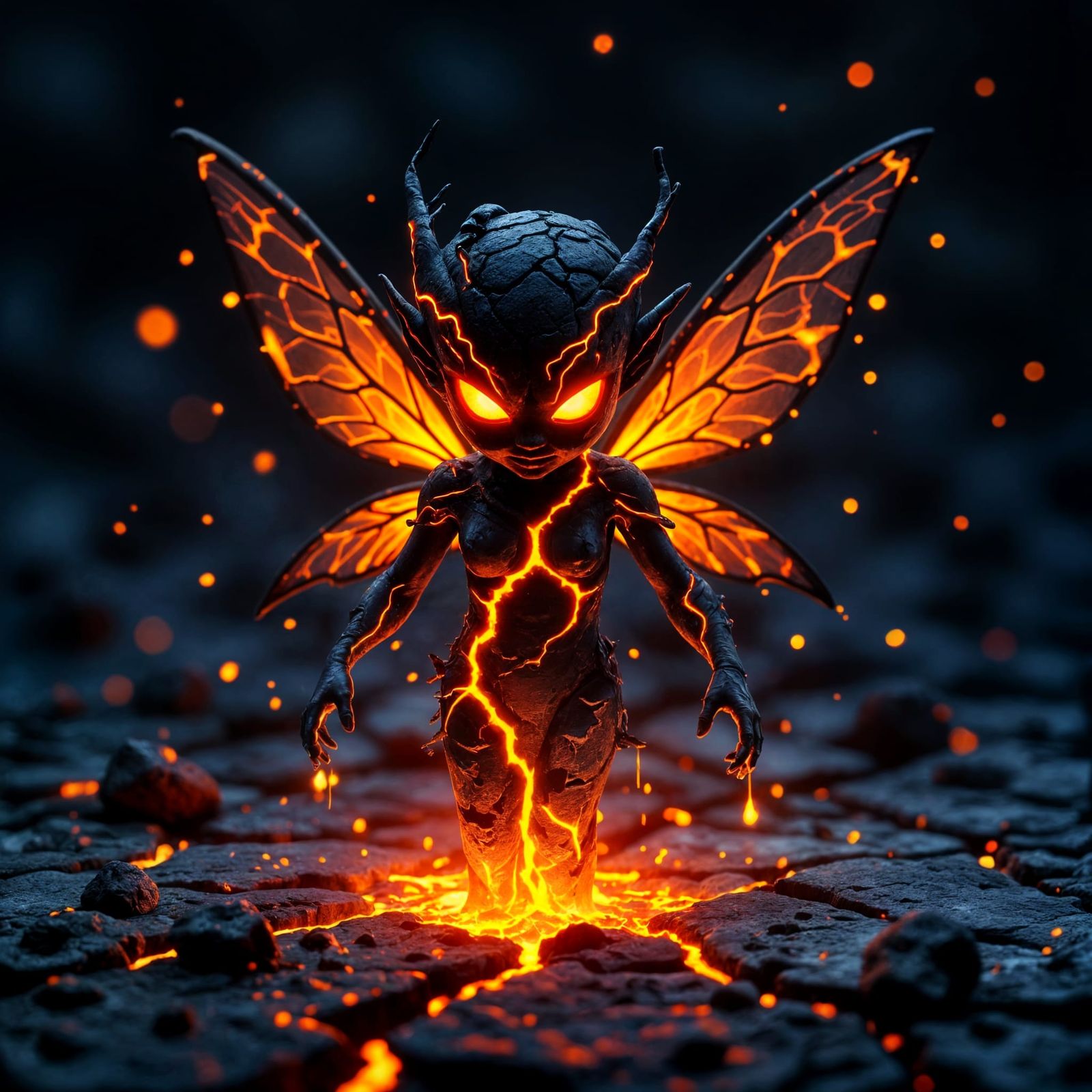 Lava Fairy  by @Lantern in the Fog