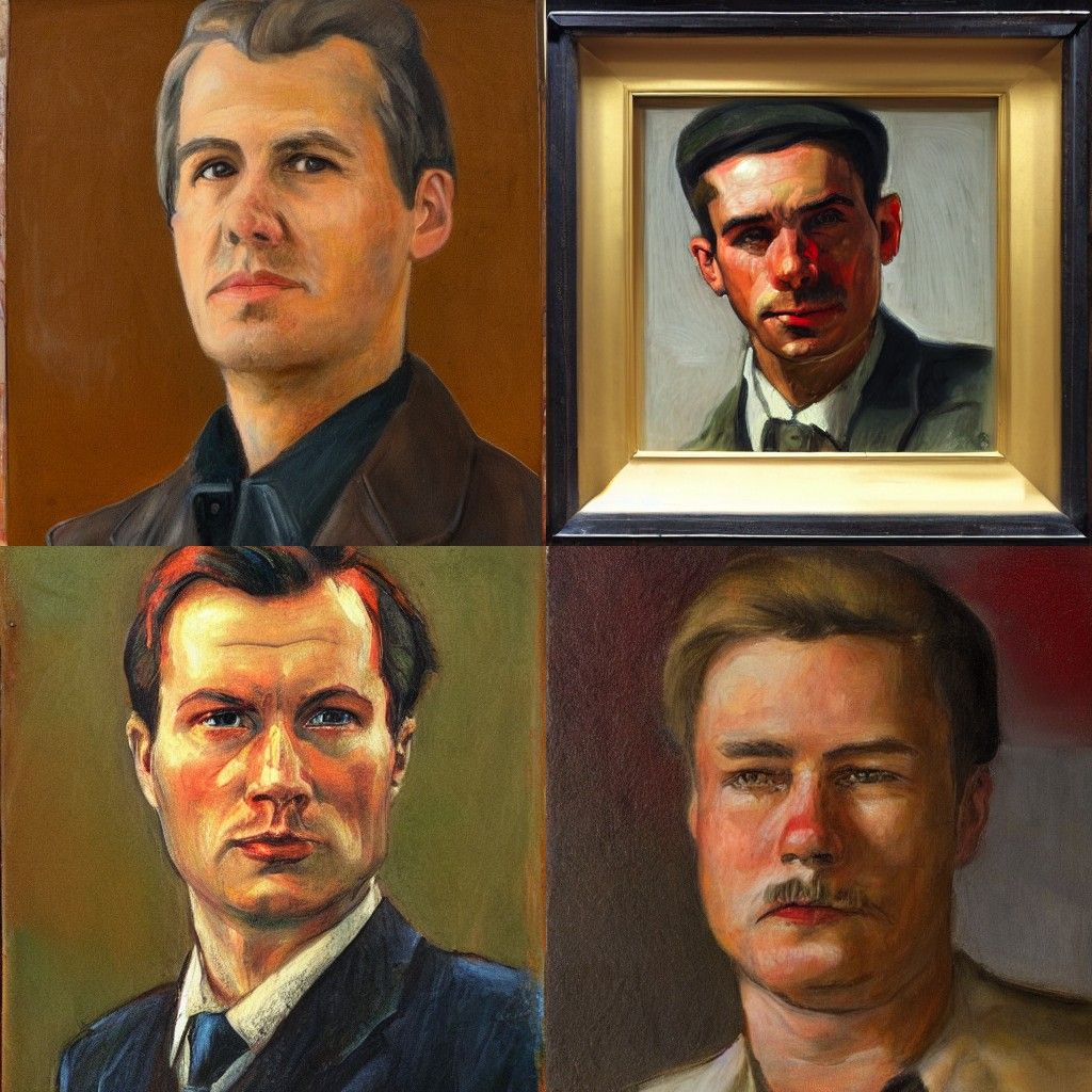 A portrait in the style of Socialist realism