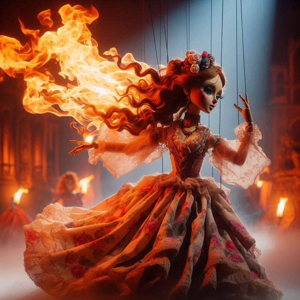 flaming marionette