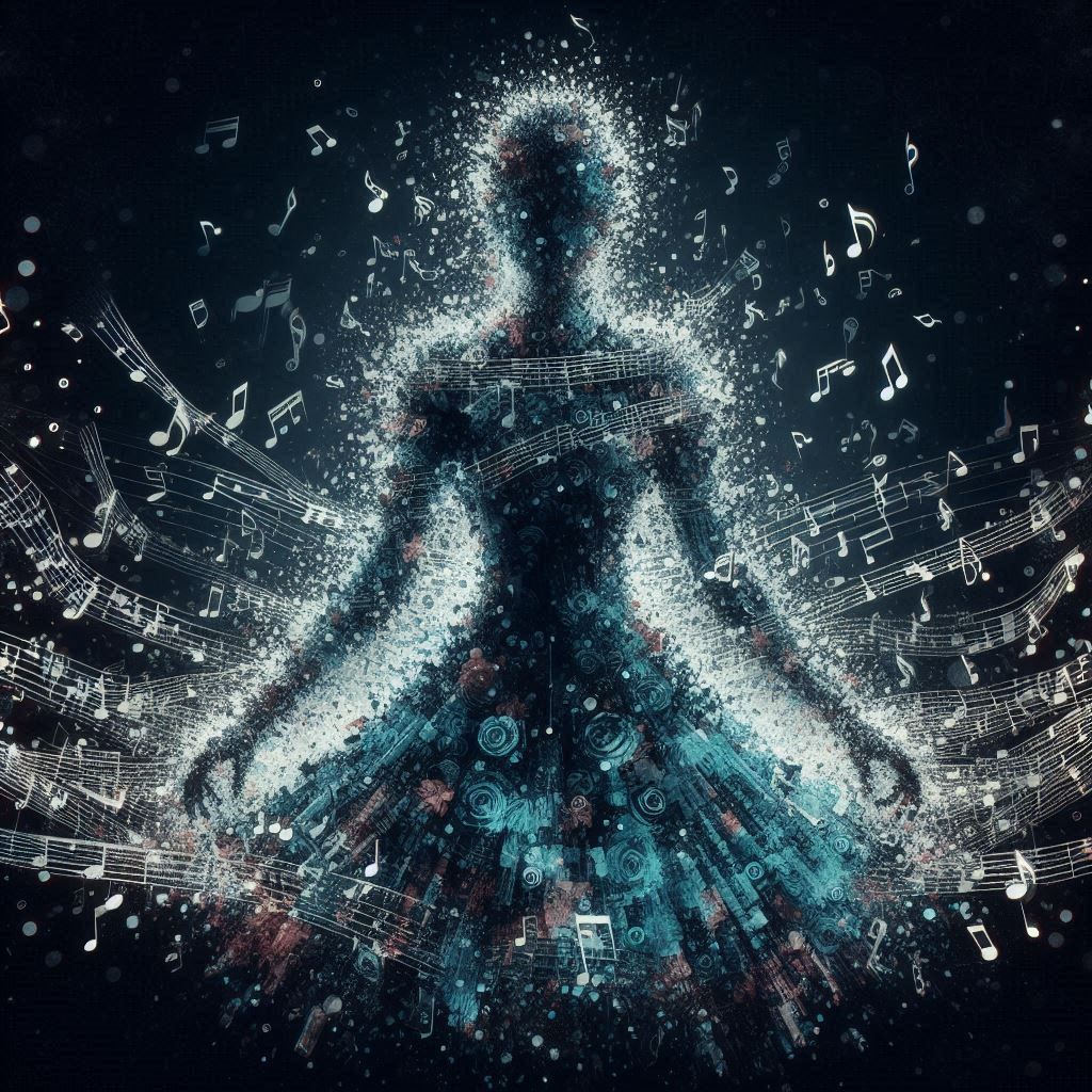 double exposure beautiful fantasy DALL-E 3 portrait landscape..