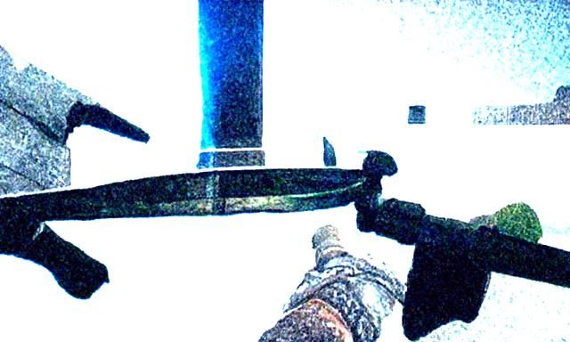 Sword fight in first person