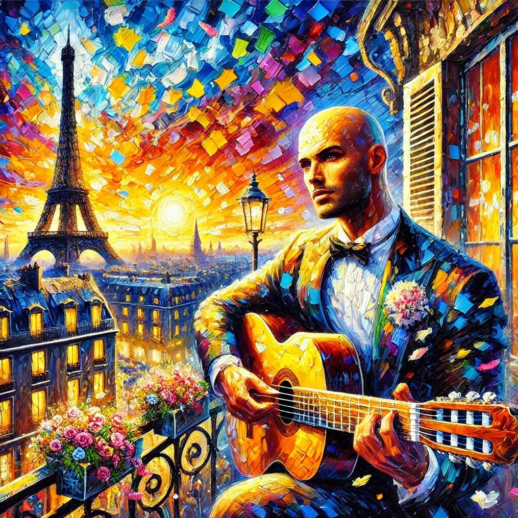 Paris in romantic guitar
