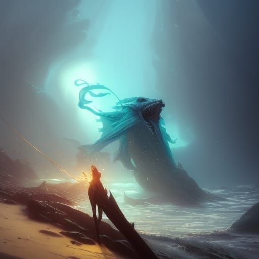 Ocean creature - AI Generated Artwork - NightCafe Creator