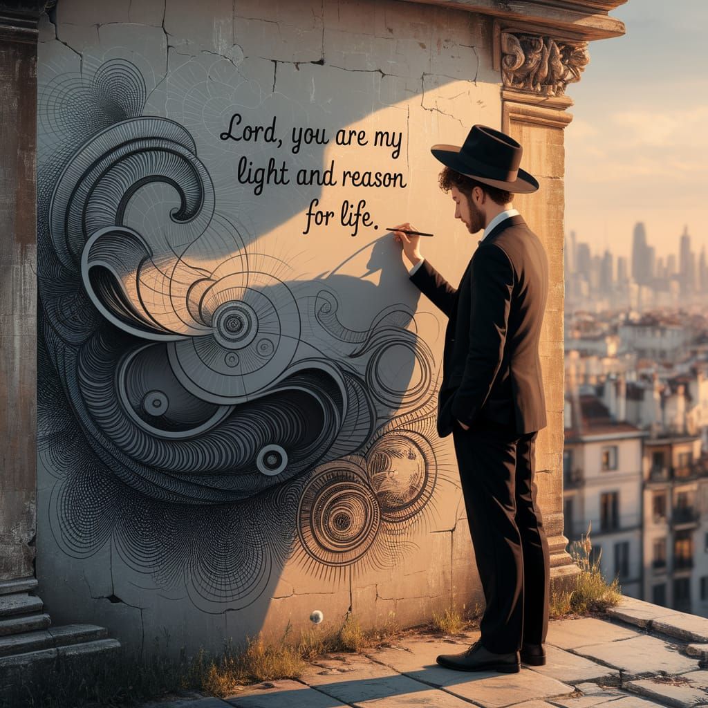 Young Orthodox Jewish Man Finds Solace in Artistic Expressio...