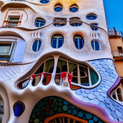 CASA BATLLO PAINTED BY NIKI DE SAINT PHALLE