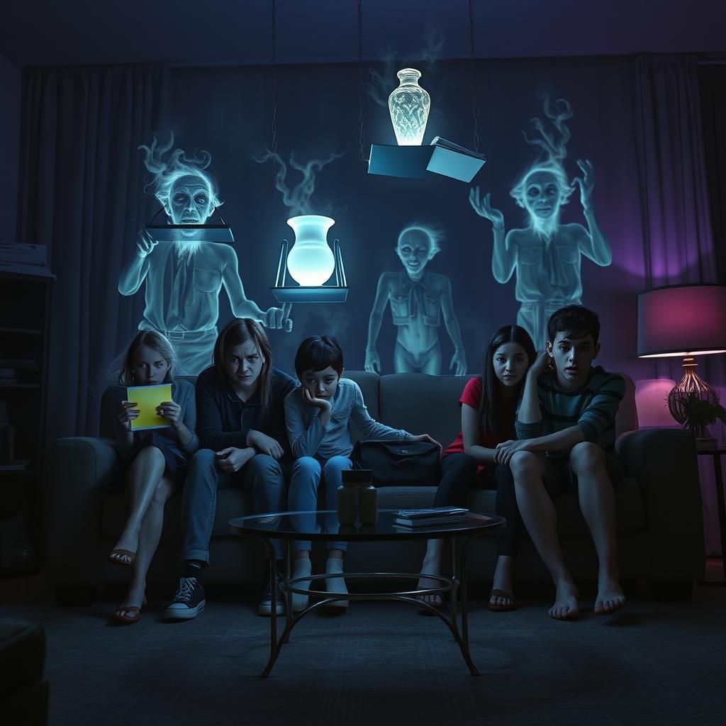 They were frozen to the sofa in fear. They didn't want to tu...