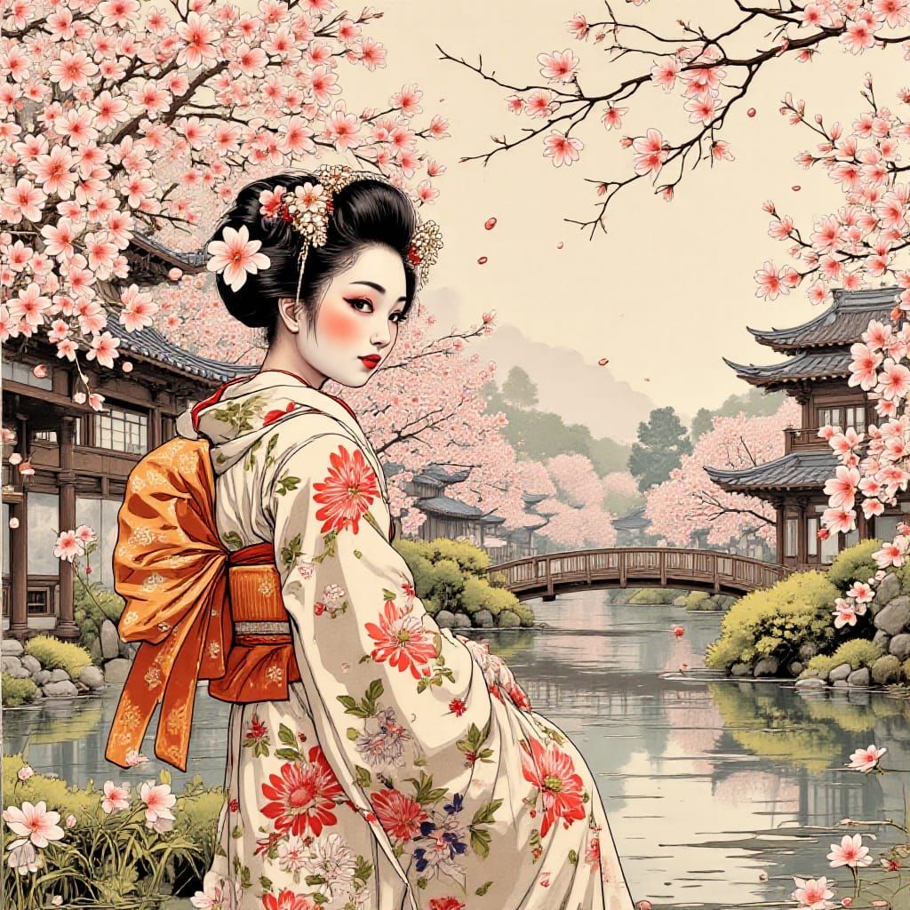 Cerisiers en fleurs !