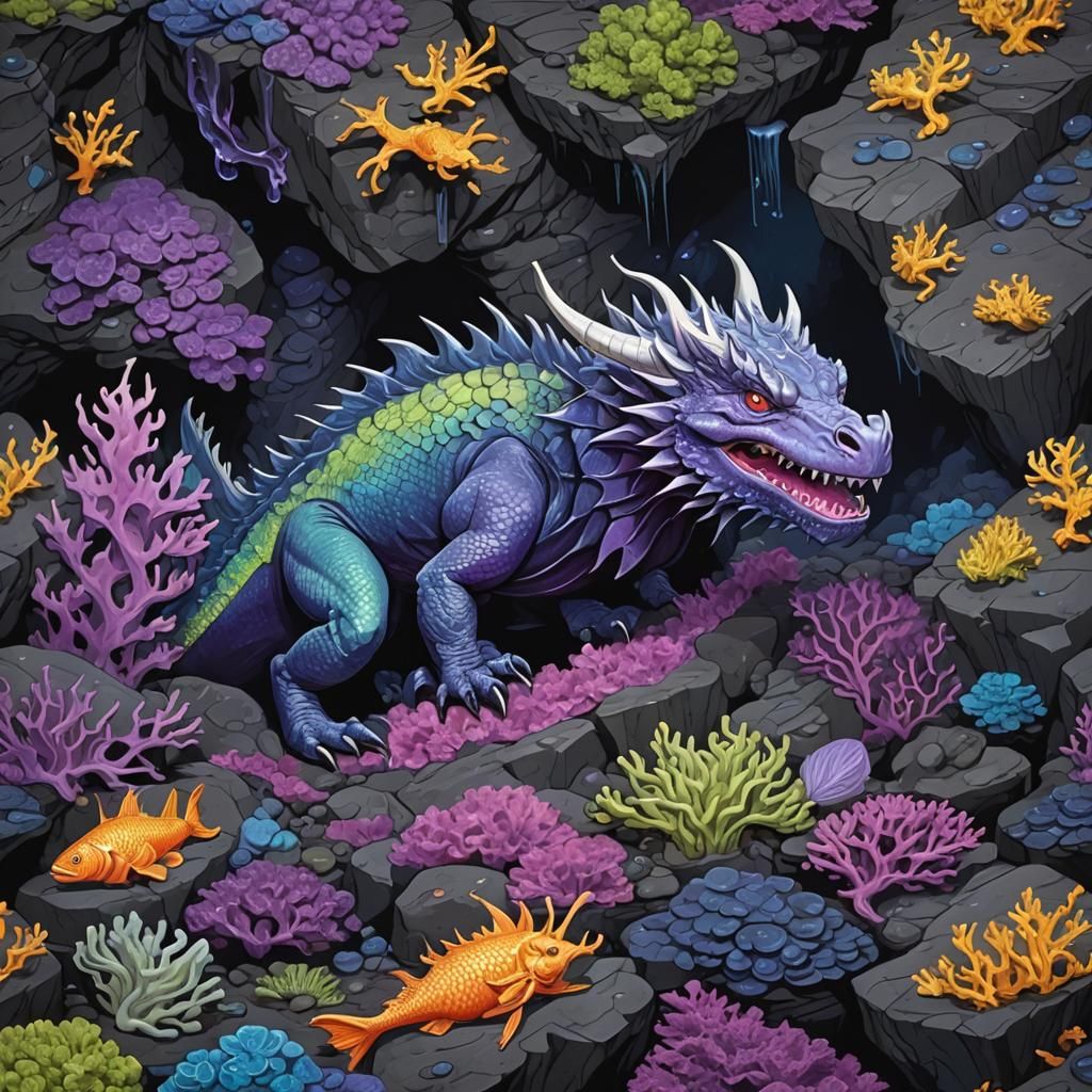 Diet and defence 

The dragon eats any type of fish but trie...