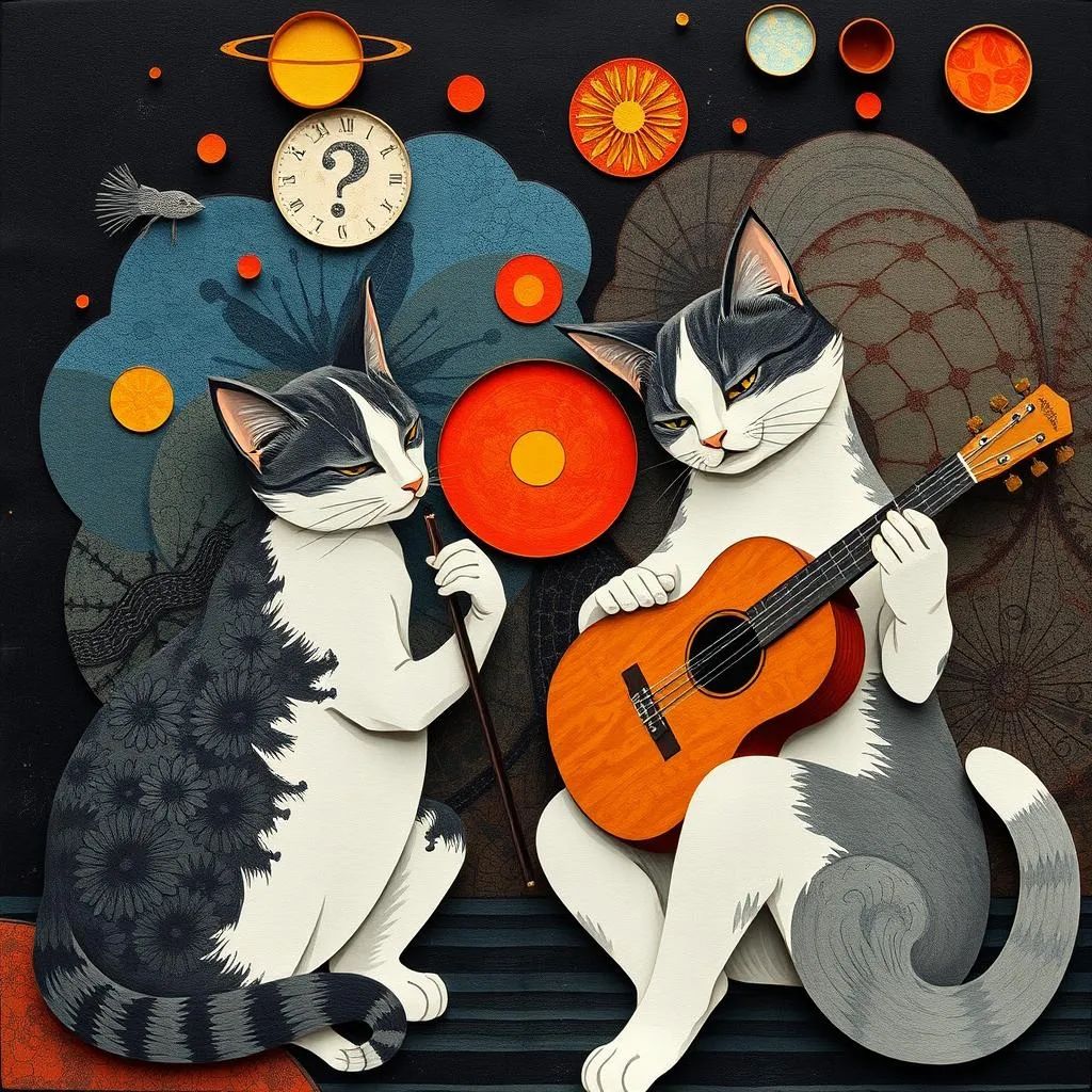 Cat musicians.