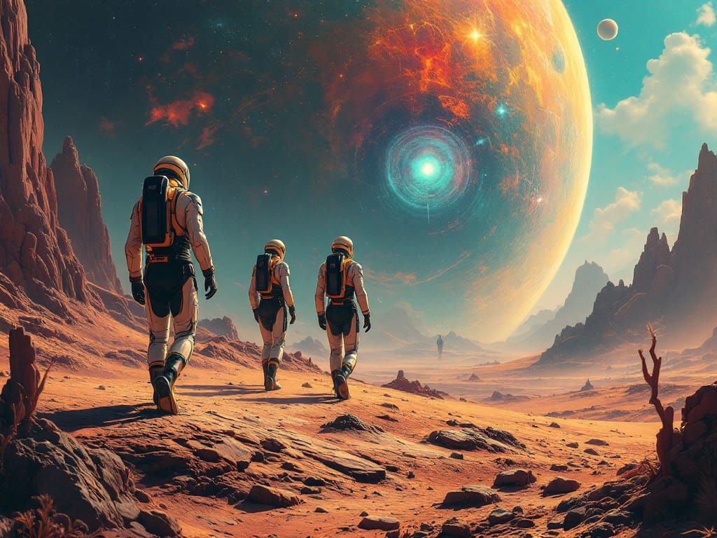 Exploring an Uncharted Planet  by @Lady Anne