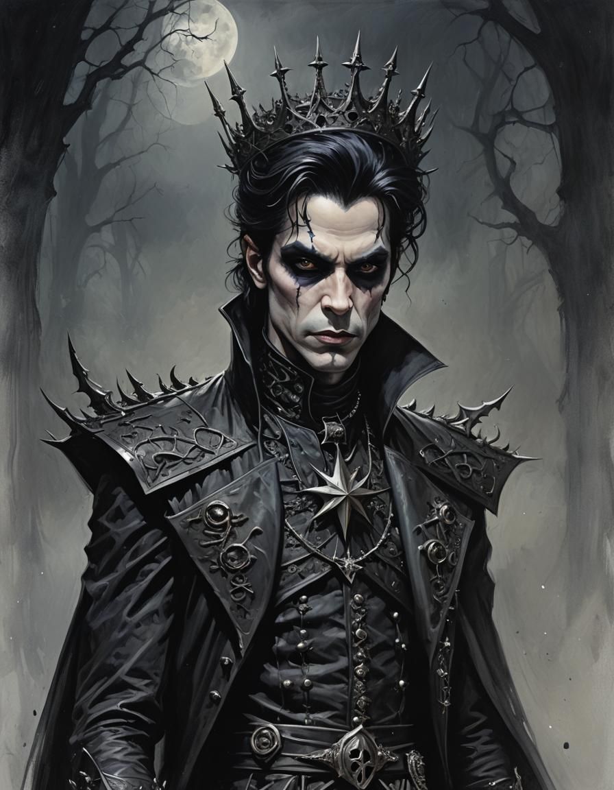 dark beautiful gothic star prince - AI Generated Artwork - NightCafe ...