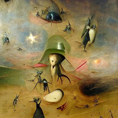 Hieronymus Bosch, Overwhelming alien invasion