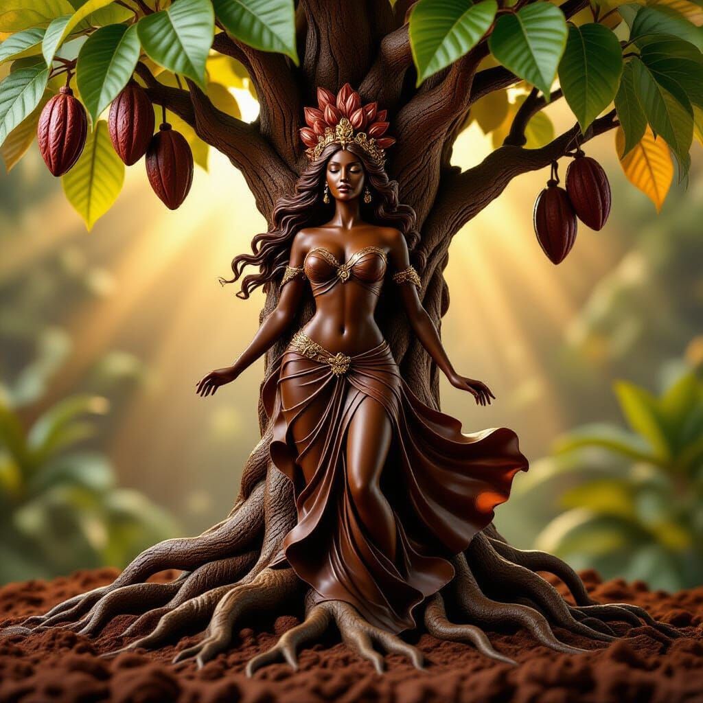 Goddess of the Cocoa Tree  by @Rogue Bayman