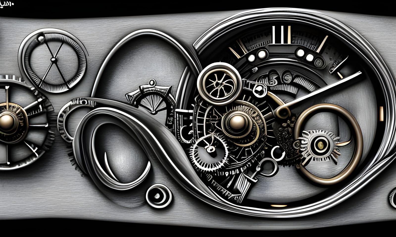 SteamPunk Clockwork Charcoal 2
