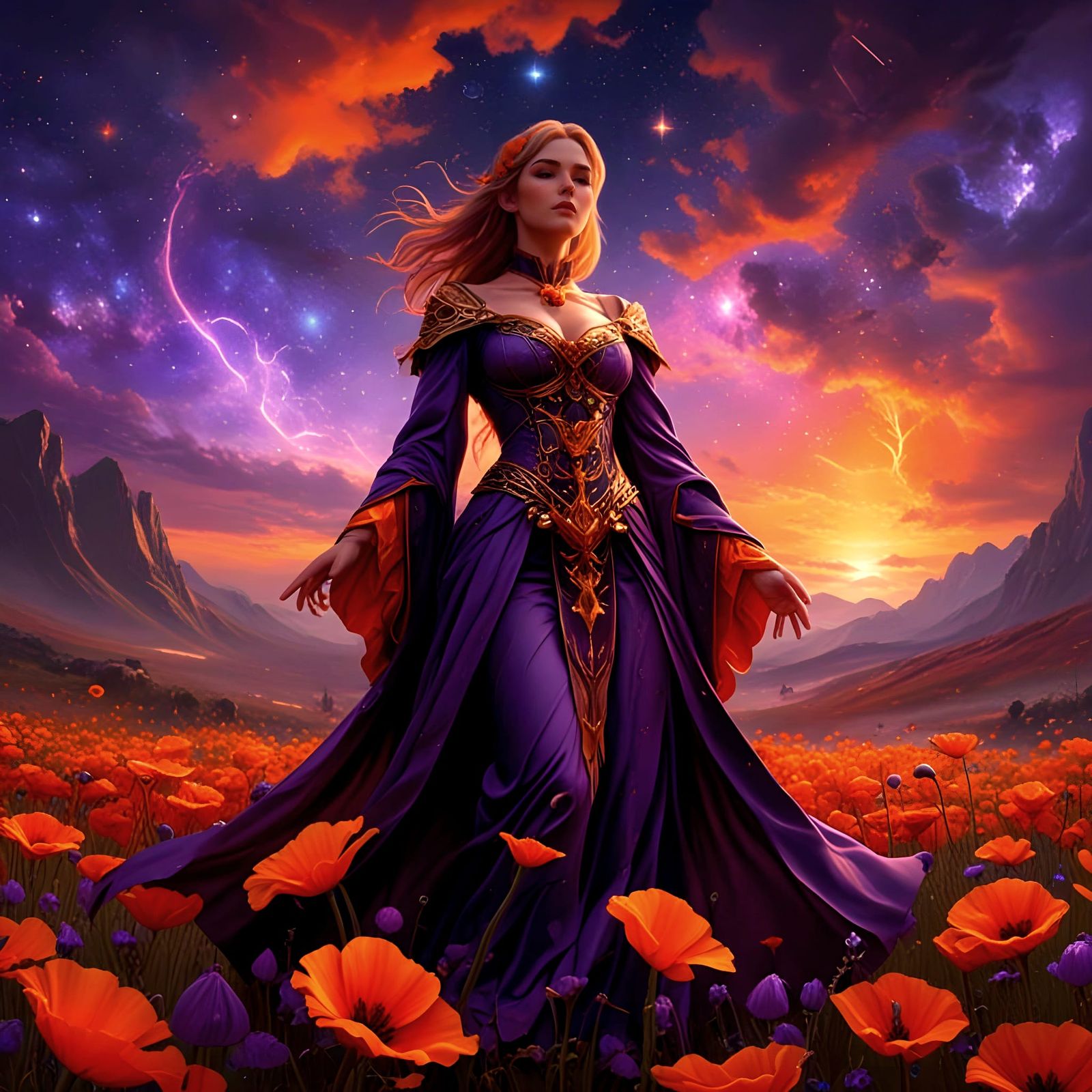 Orange & Purple  by @Tiberius VII