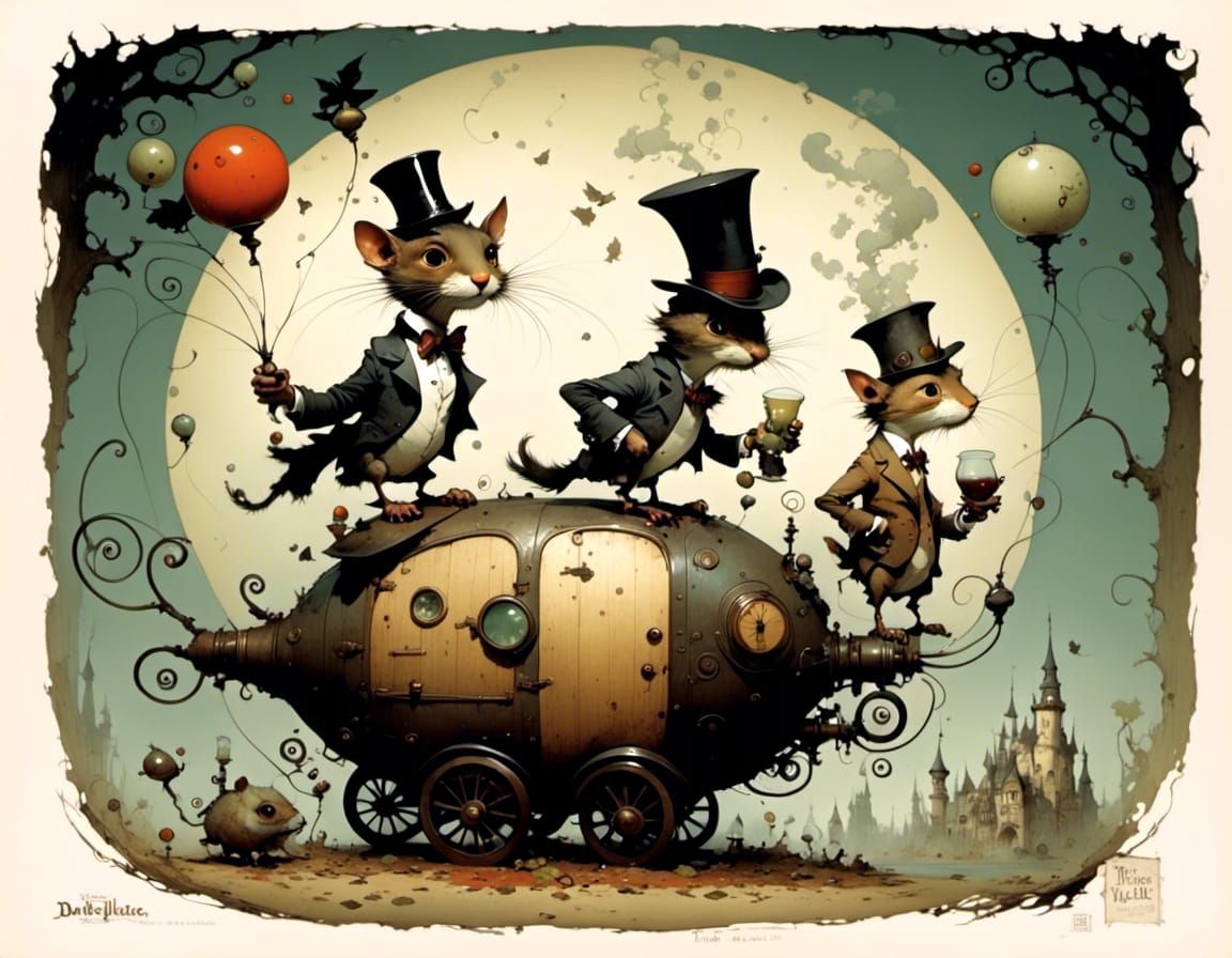 animated steampunk bachelor party