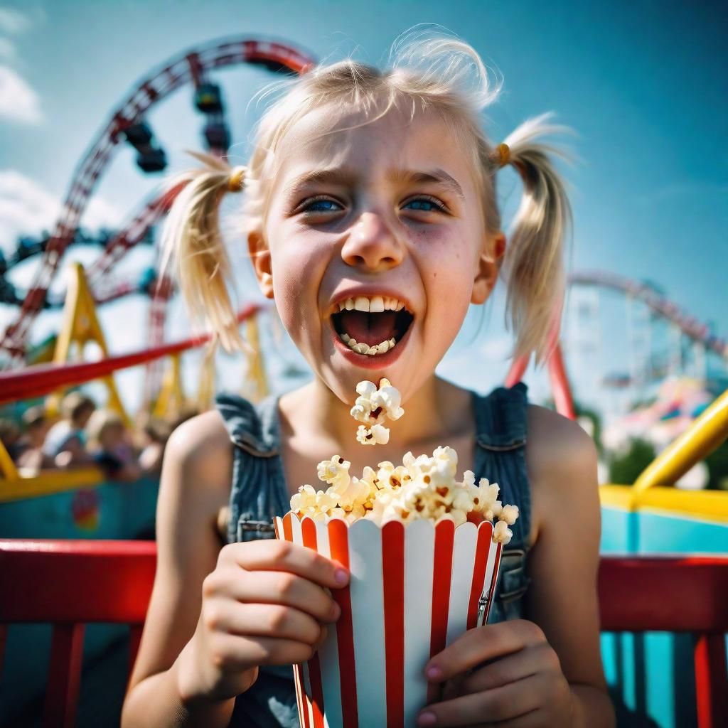 popcorn girl AI Generated Artwork NightCafe Creator