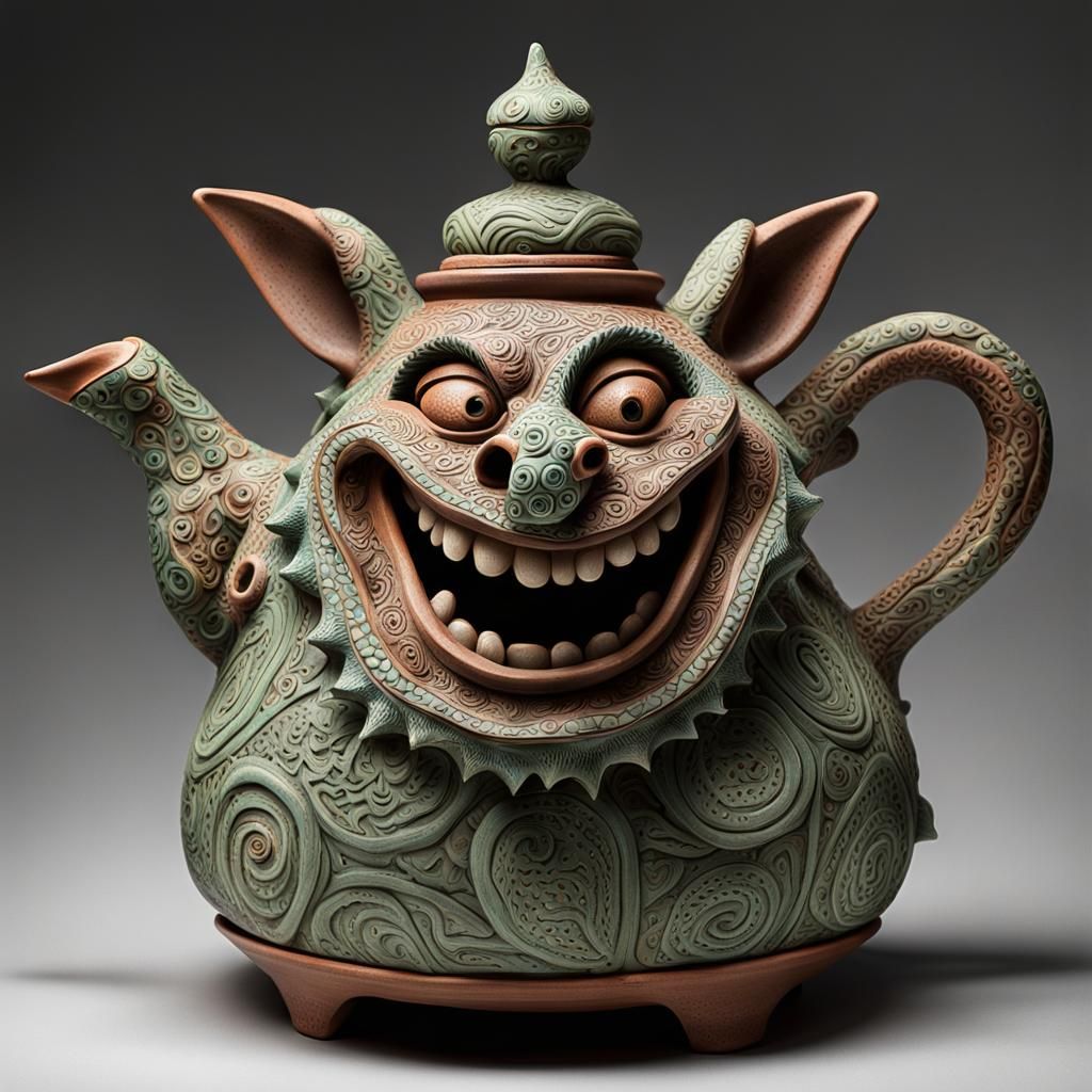 The Mischievous Teapot  by @Mr Doodle