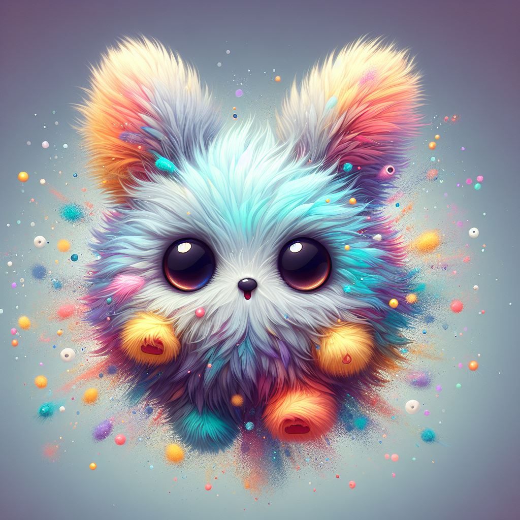 dust bunny colorful