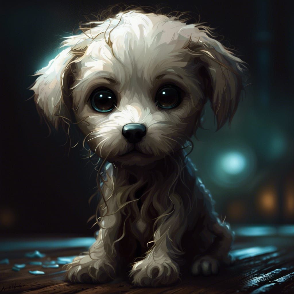 Slender puppy