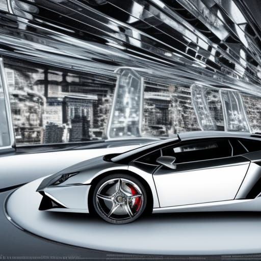 silver car I