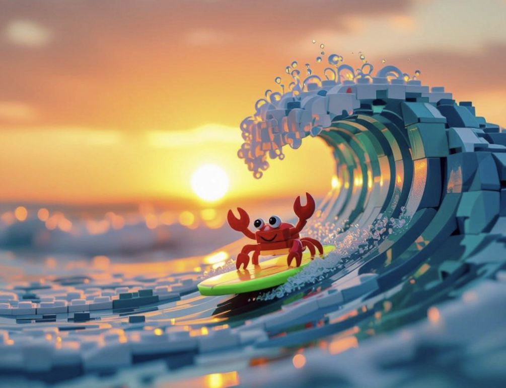 A tidal wave at sunset {1}  by @g r r c