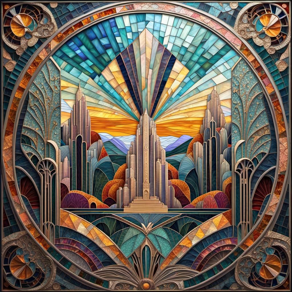 ART DECO  - ROUND VISION  by @Margherita