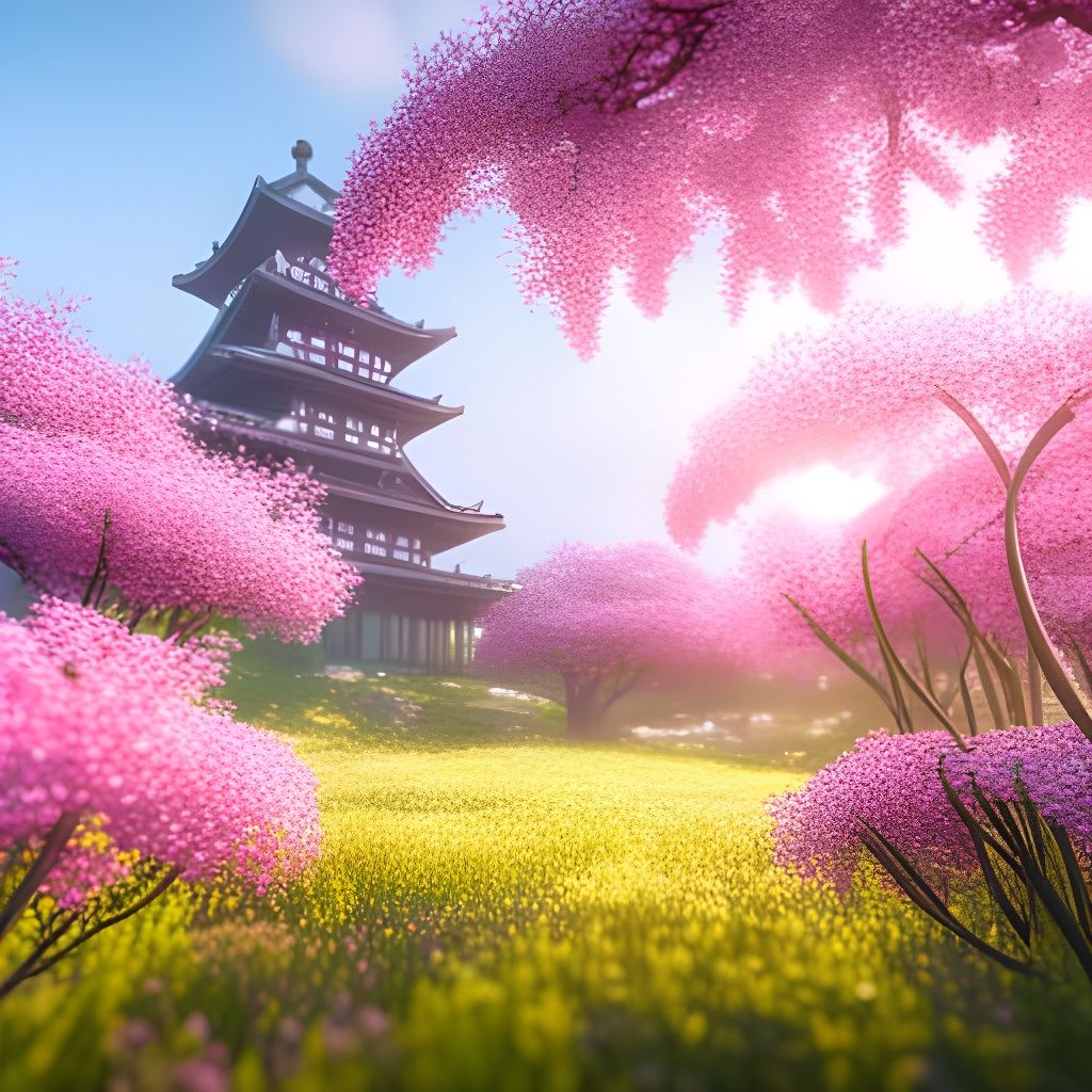 The colors of the cherry blossoms  by @premium