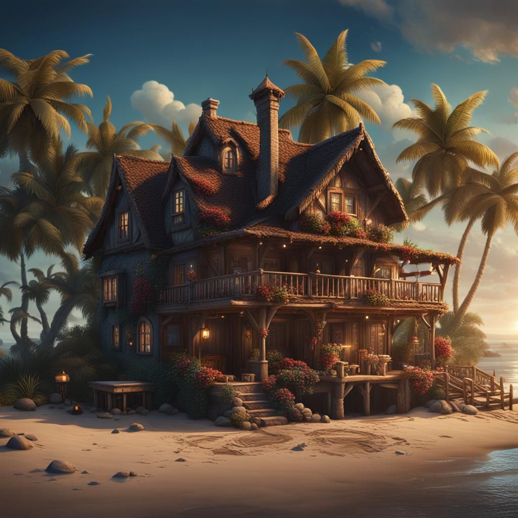a cozy little home on the beach