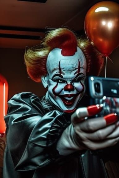 Sleep tight I'm on my way tonight 🤡🤳  by @Grumpy 