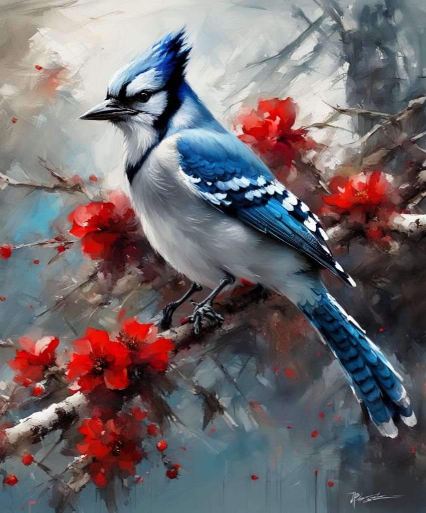Blue Jay Beauty  by @MommaKitty