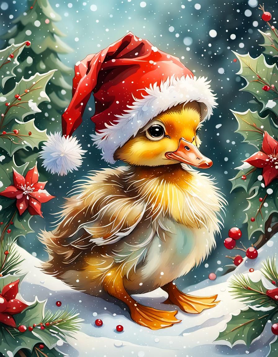 Duckling at Christmas .  by @Arty Farty