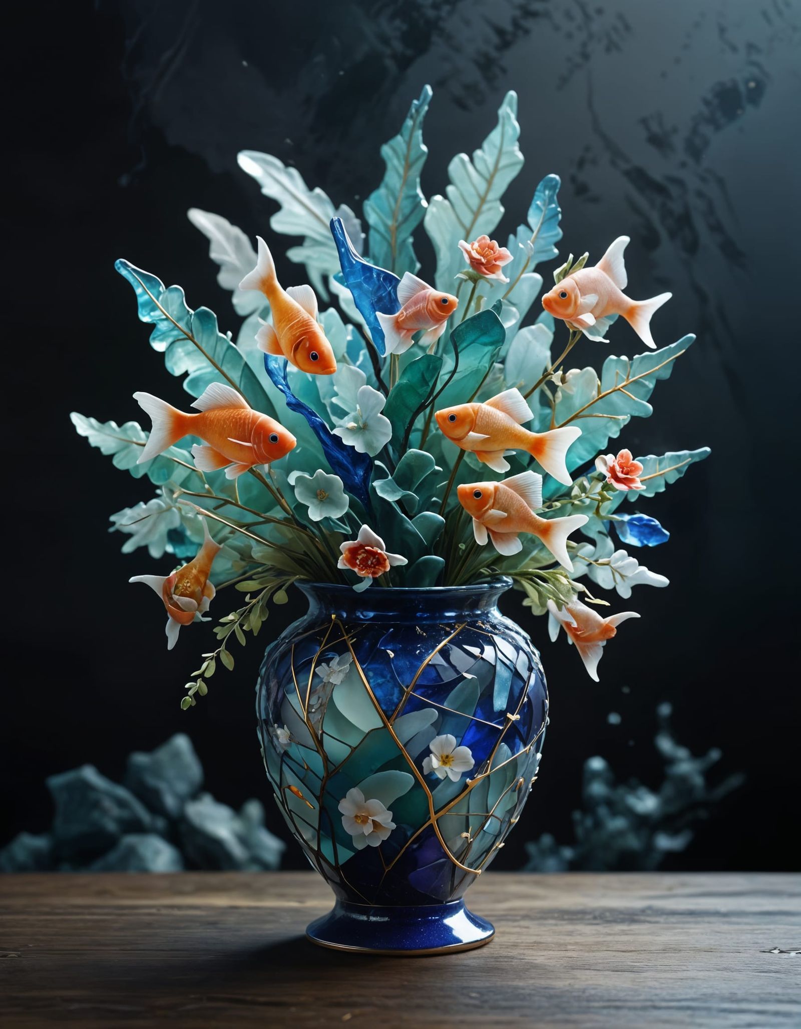 Sea Glass Bouquet   by @KBunny001