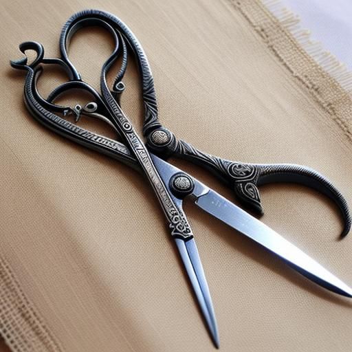 Intricate decorated antique scissors... not really.   by @Intensity Alexander