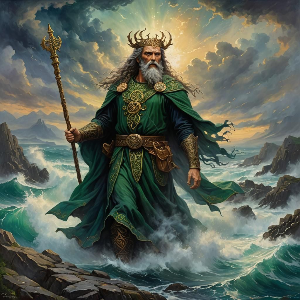 Manannan Mac Lir Celtic sea god   by @Wildlife51