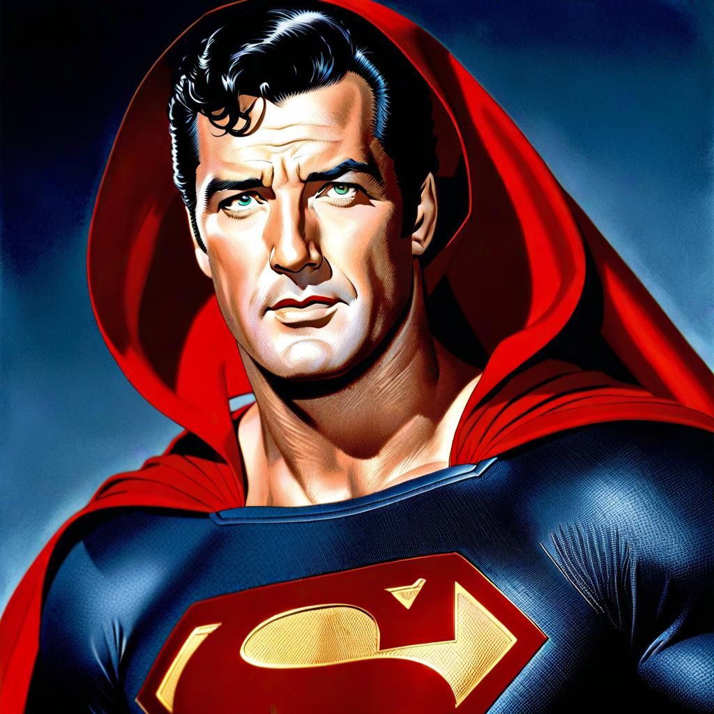 Alternate DCU: Rock Hudson as Superman - AI Generated Artwork ...