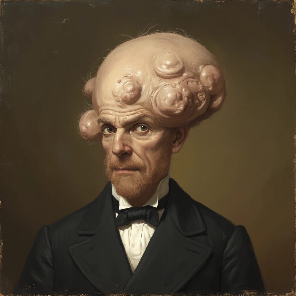 A phrenologist's dream patient.