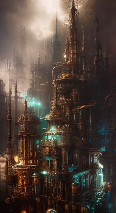 Metal City - AI Generated Artwork - NightCafe Creator