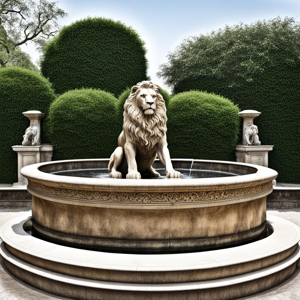 lion fountain