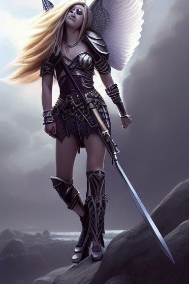 A fallen Valkyrie - AI Generated Artwork - NightCafe Creator