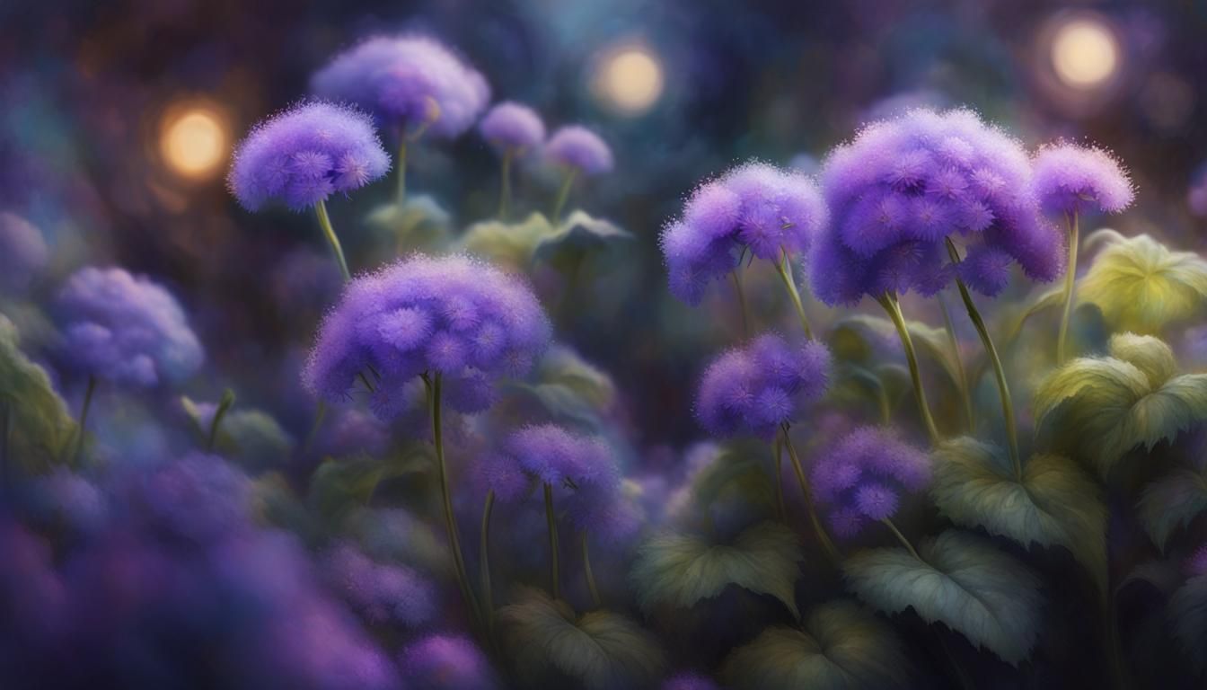 Ageratum flowers