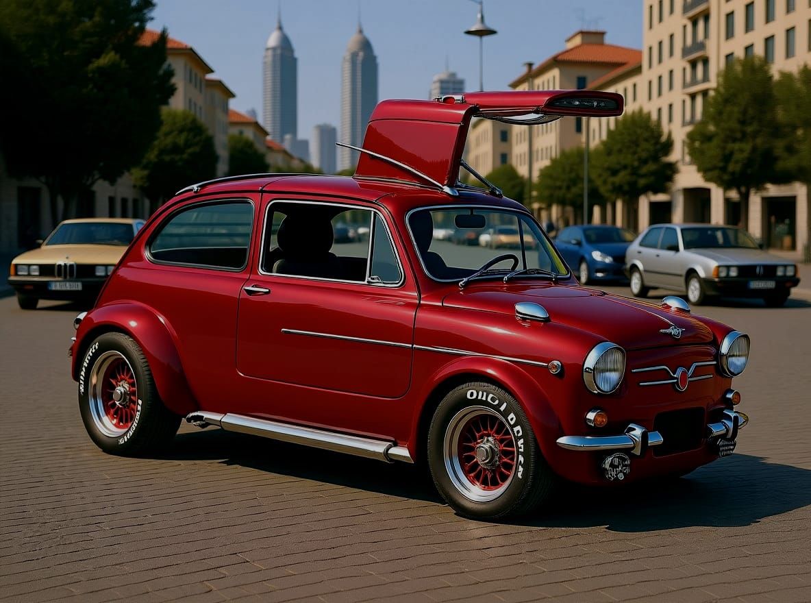 1973 Seat 600 Gullwing Special Red