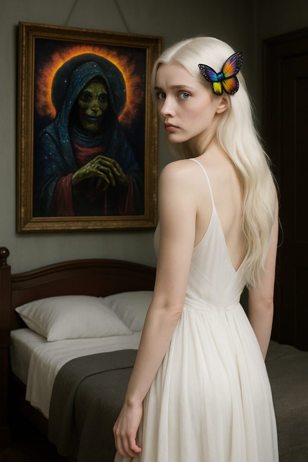 Tippi/Lady timpani herself from super paper Mario Wii gazing...