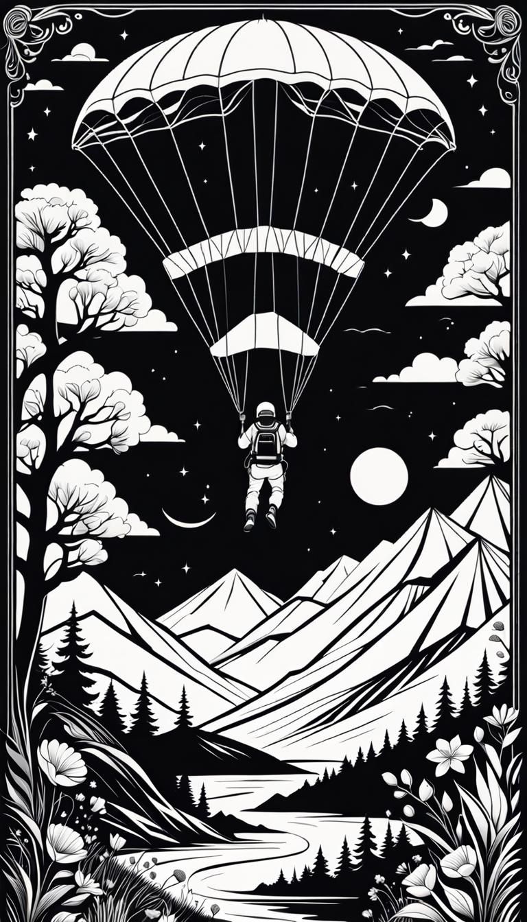 Nighttime sky diver  by @Katie May