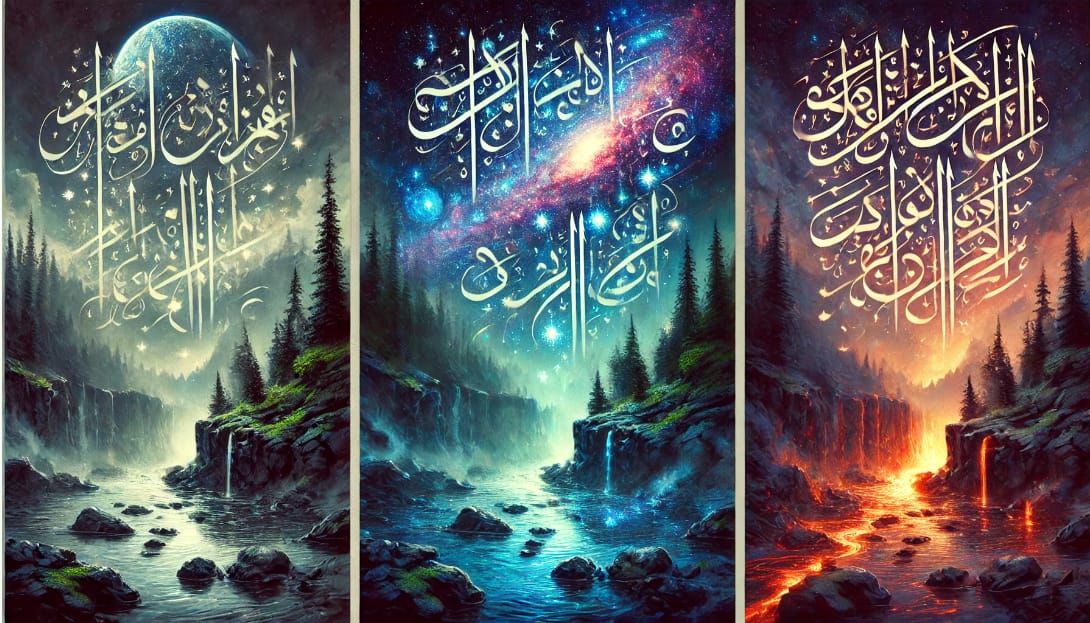 Triptych - Calligraphy
