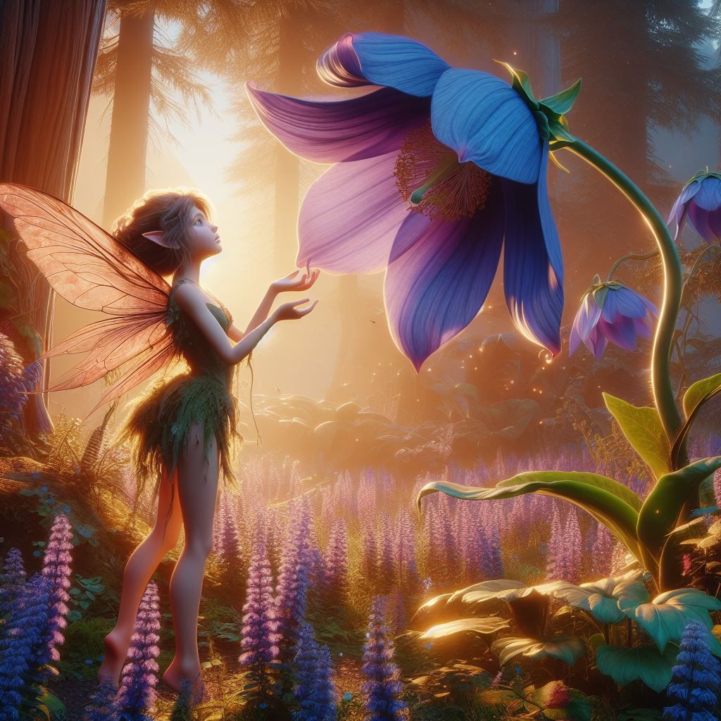 Smelling the morning flowers 1